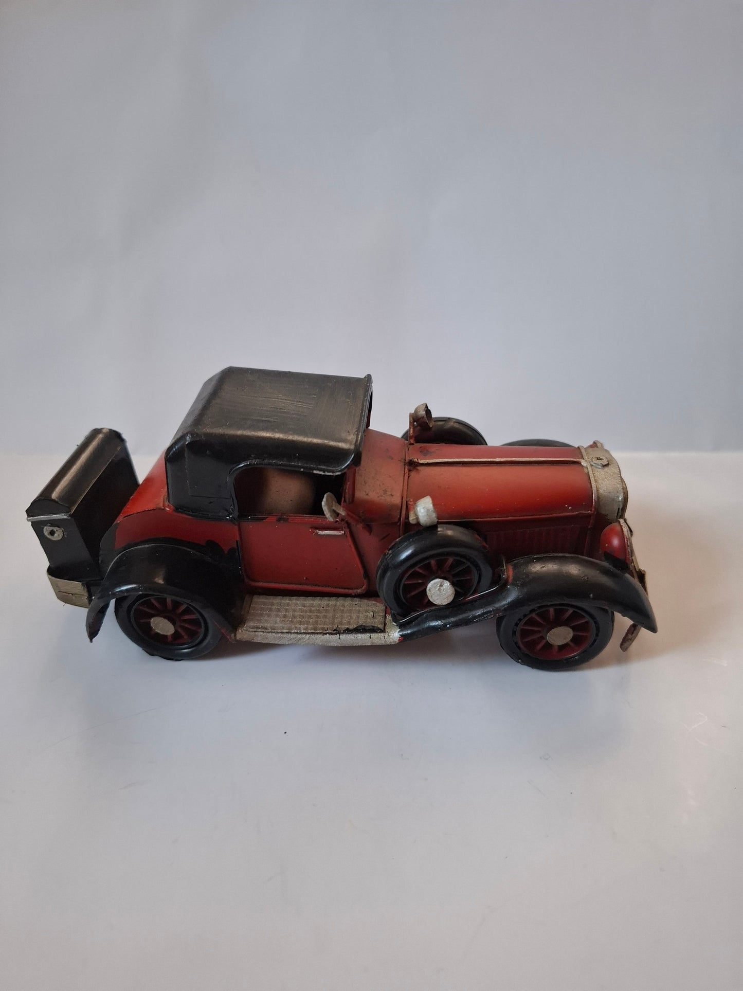 Red and Black Metal Model Car - Vintage Auto - Collector Item - Toy Gift Idea - Old School Classic Car - Retro Car - Gift Idea