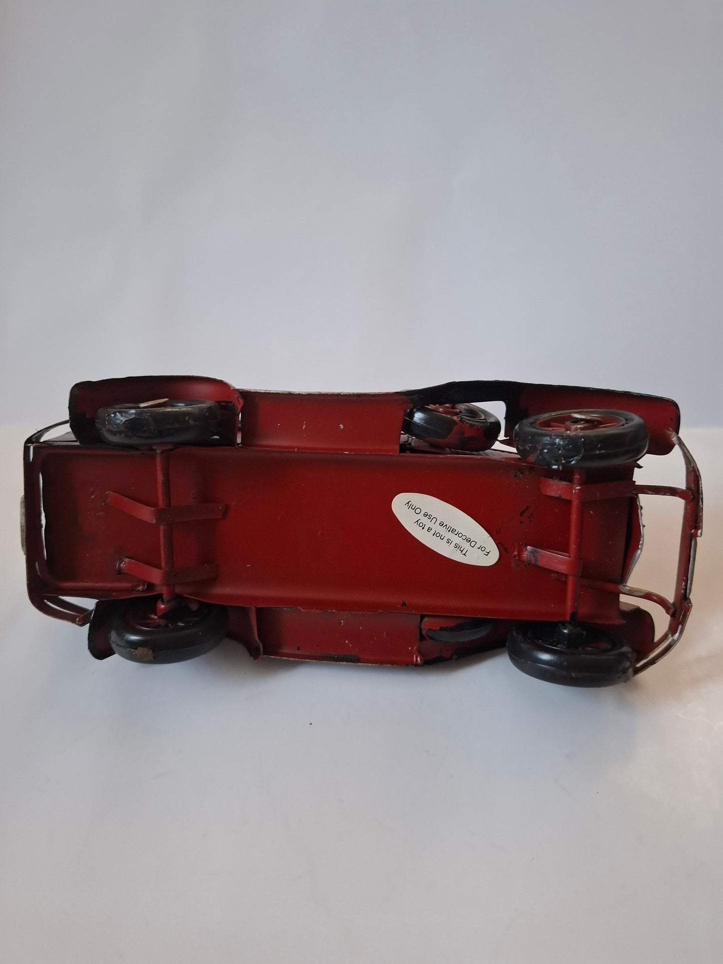 Red and Black Metal Model Car - Vintage Auto - Collector Item - Toy Gift Idea - Old School Classic Car - Retro Car - Gift Idea