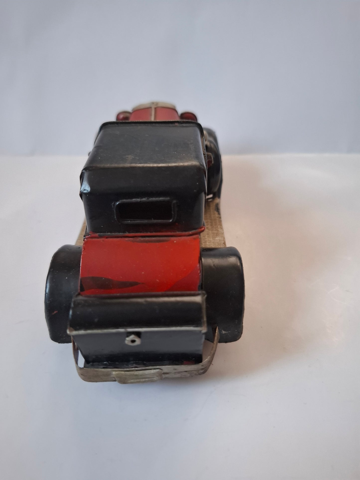 Red and Black Metal Model Car - Vintage Auto - Collector Item - Toy Gift Idea - Old School Classic Car - Retro Car - Gift Idea