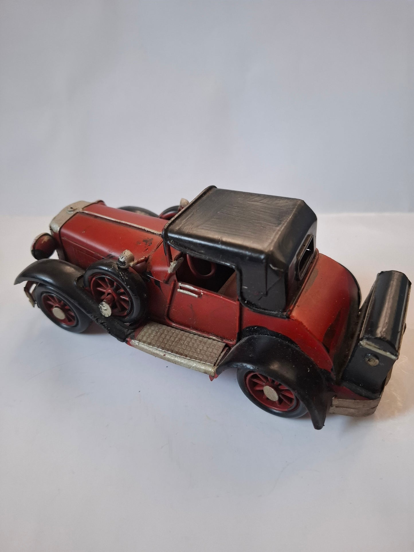 Red and Black Metal Model Car - Vintage Auto - Collector Item - Toy Gift Idea - Old School Classic Car - Retro Car - Gift Idea