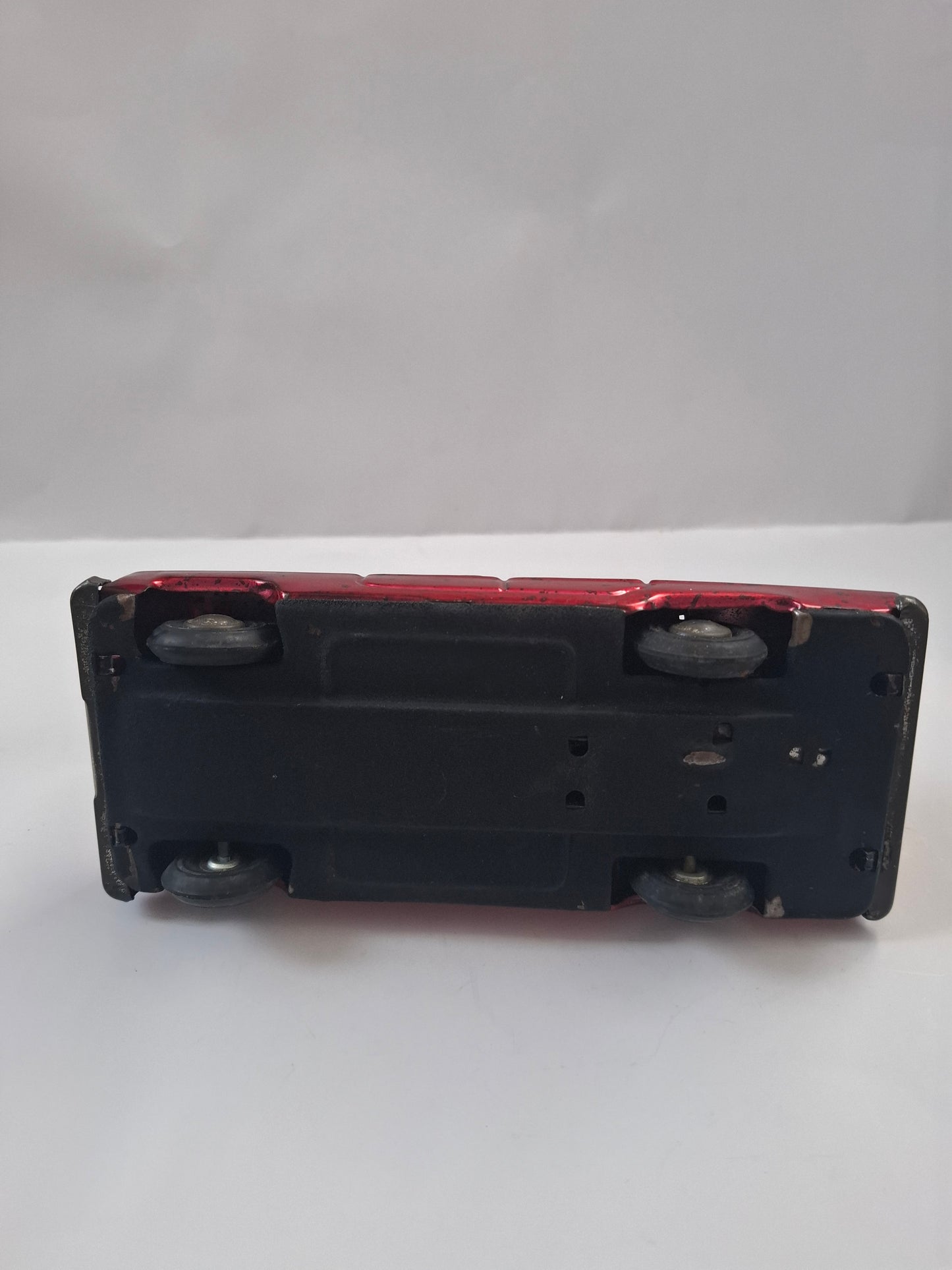 Vintage Red Sedan Tin Toy Rare China Car Friction Motor Tin Toy MF 181