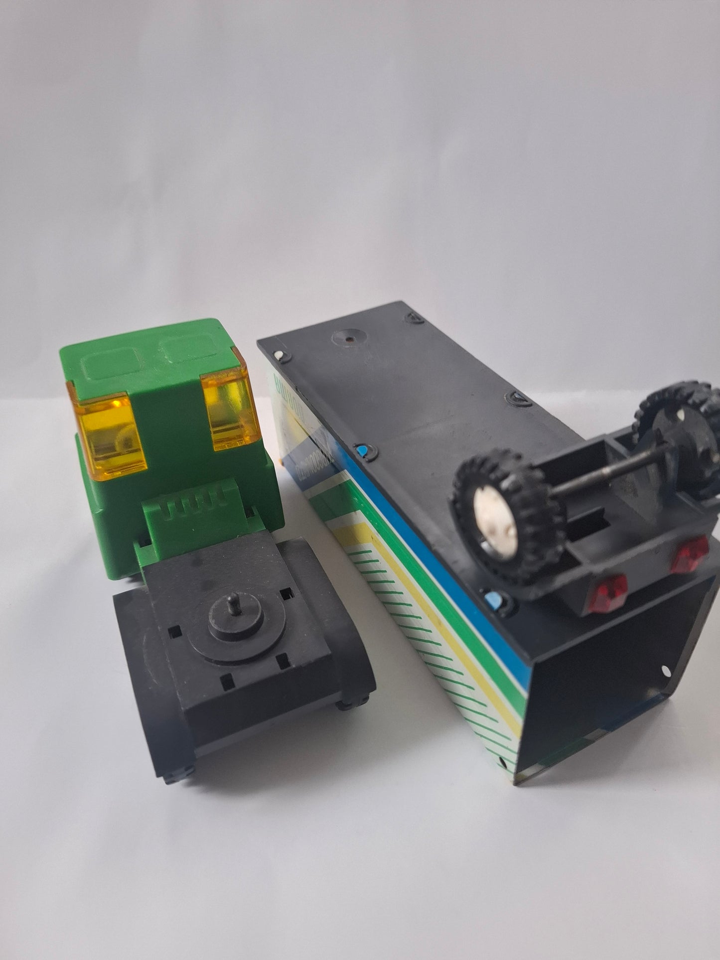 Vintage Rare Norma Tallinn USSR Metal Tin Toy Truck and Trailer 70s