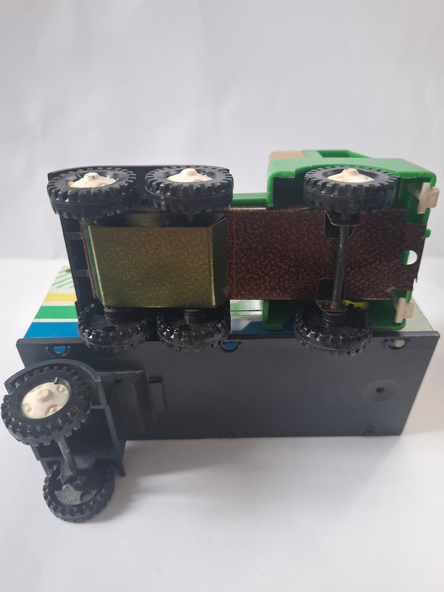 Vintage Rare Norma Tallinn USSR Metal Tin Toy Truck and Trailer 70s