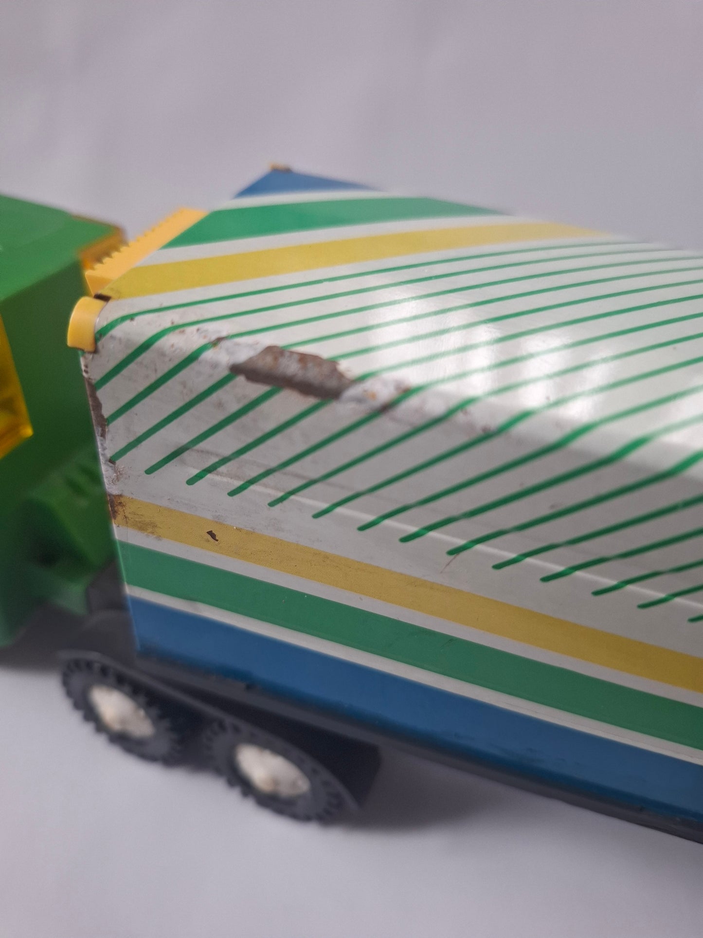 Vintage Rare Norma Tallinn USSR Metal Tin Toy Truck and Trailer 70s