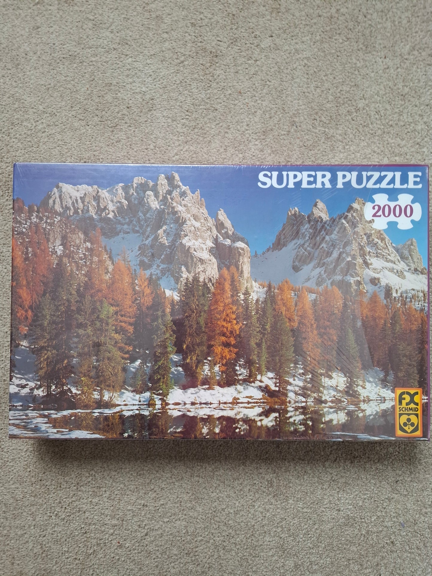 Rare vintage jigsaw FX Schmid 2000 puzzle Cadinspitzen Dolomites Mountains #98504