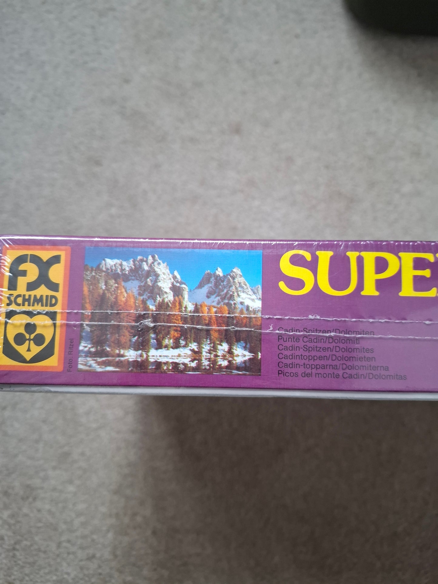 Rare vintage jigsaw FX Schmid 2000 puzzle Cadinspitzen Dolomites Mountains #98504