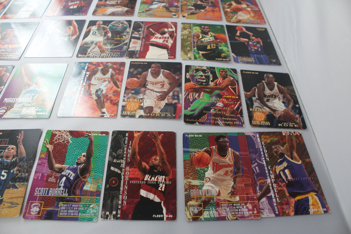 Vintage NBA 1995-96-97 s Fleer Basketball Cards 29 Lot - Complete Your Set