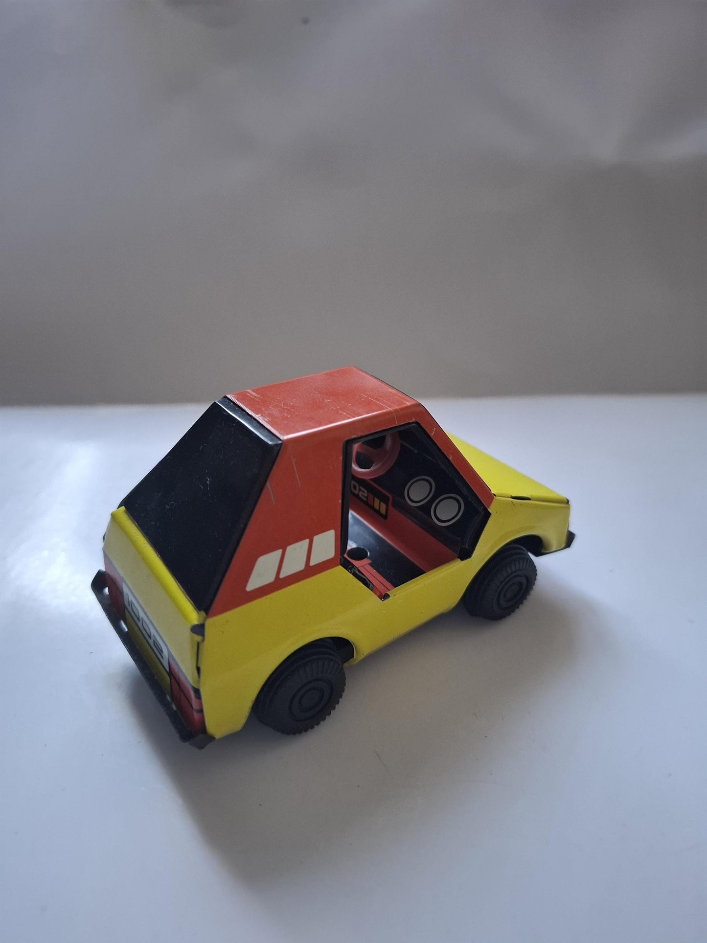 Vintage Soviet car "Virazh" Trig 1002 metal USSR children's tin toy from 80s