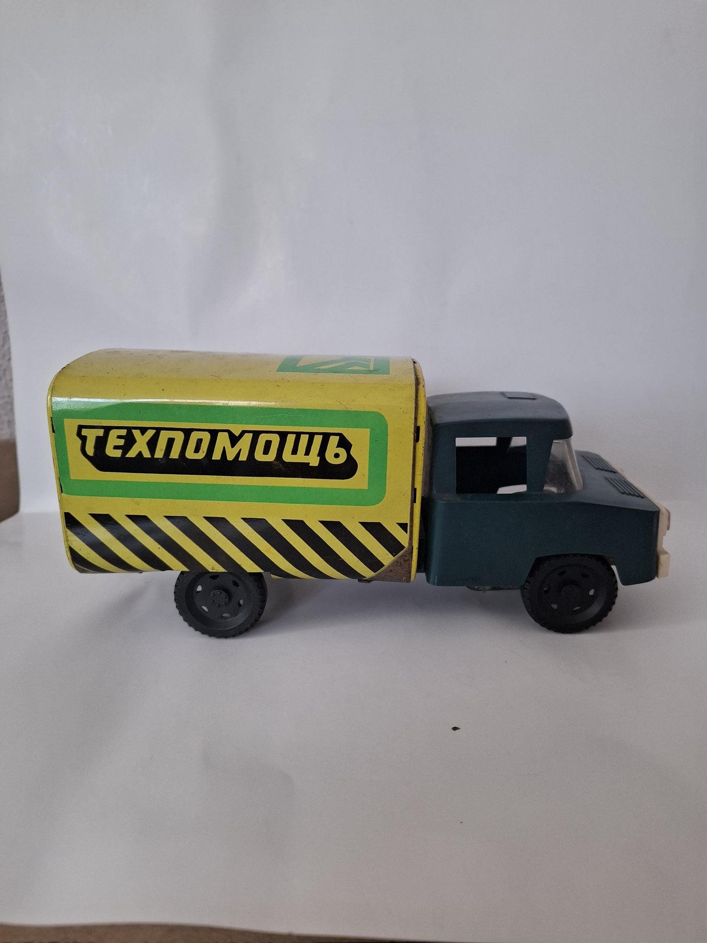 Vintage old soviet USSR Norma toy truck car "Technical assistance" 70s