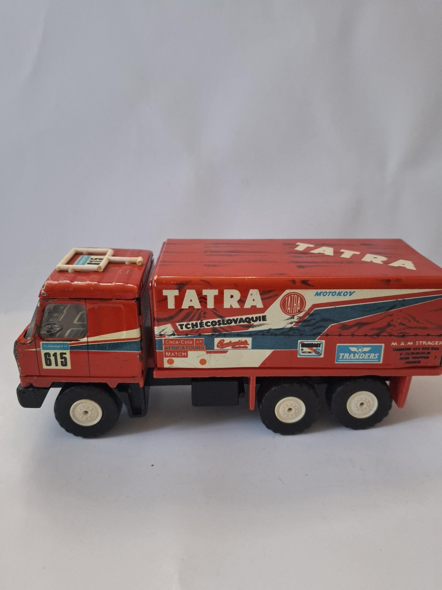 KDN Tatra T815 truck 6X6 Paris Dakar 1988 Pressed Steel MAM Strager Trappes N 615 - made in Czechoslovakia - 1:43 scale