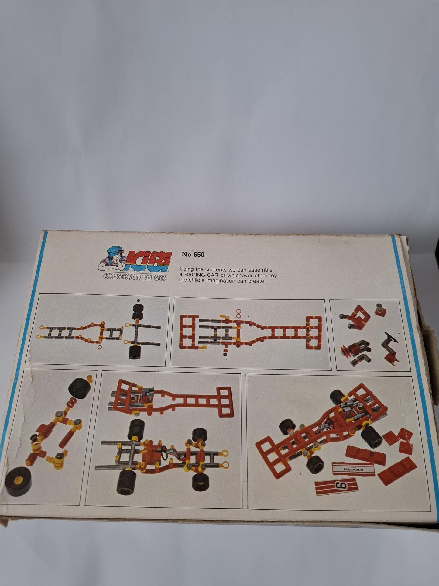 Rare vintage 80's formula 1 mc laren construction kit kibi greece greek - in original box