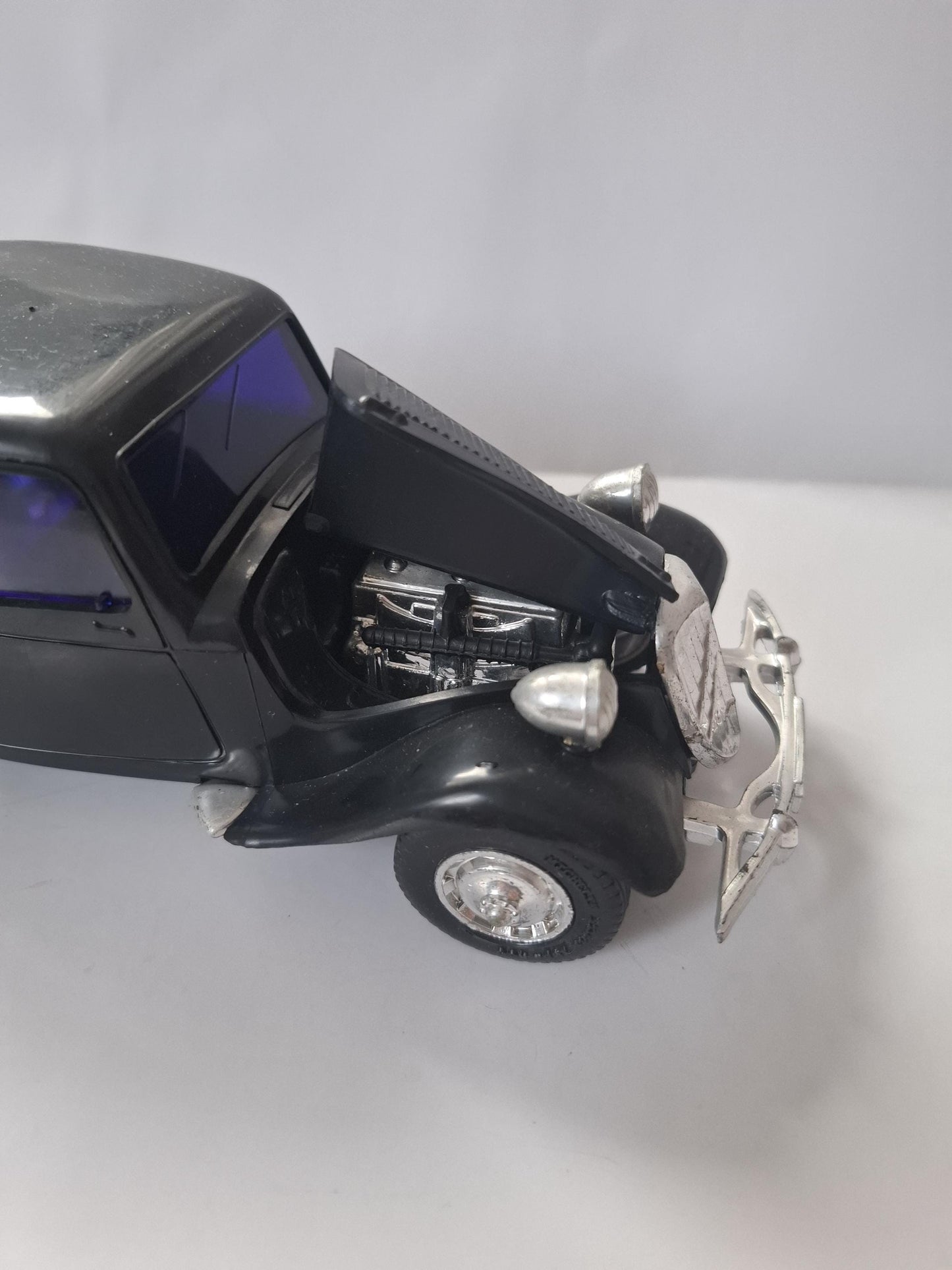 Vintage Toy Car Plastic Car Citroen 15CV Black Diecast Car made in Hong Kong