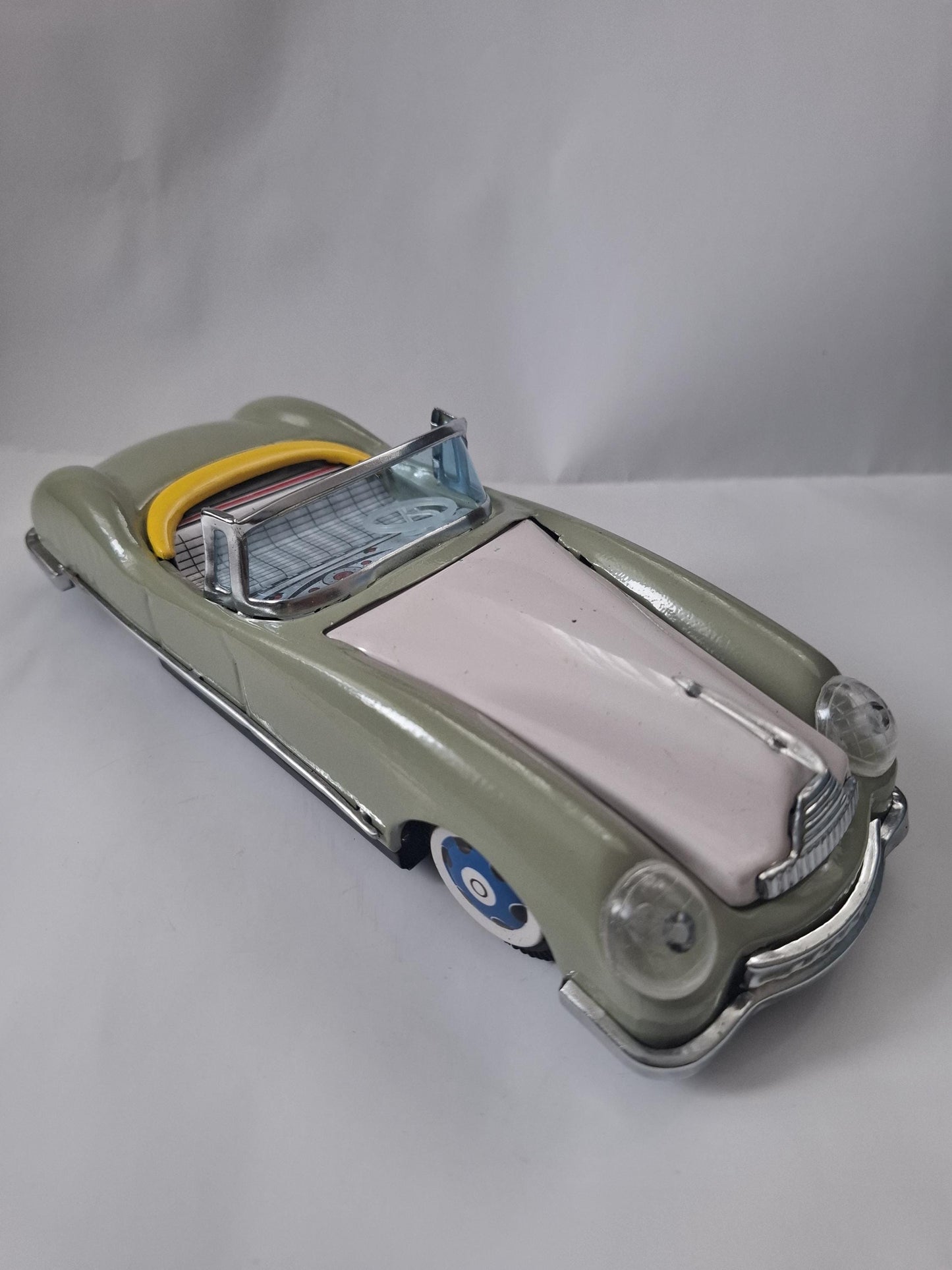 Tin Toy Car Convertible China MF 787 Original Packaging Box Never Used Tinplate Friction Car