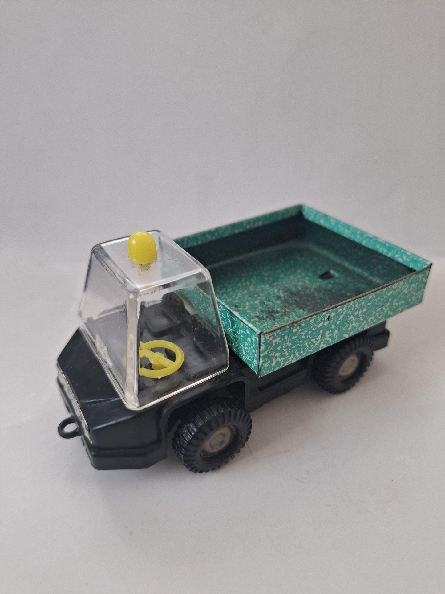 Vintage Soviet Toy Dump Truck USSR Metal & Plastic Miniature Rare Collectible