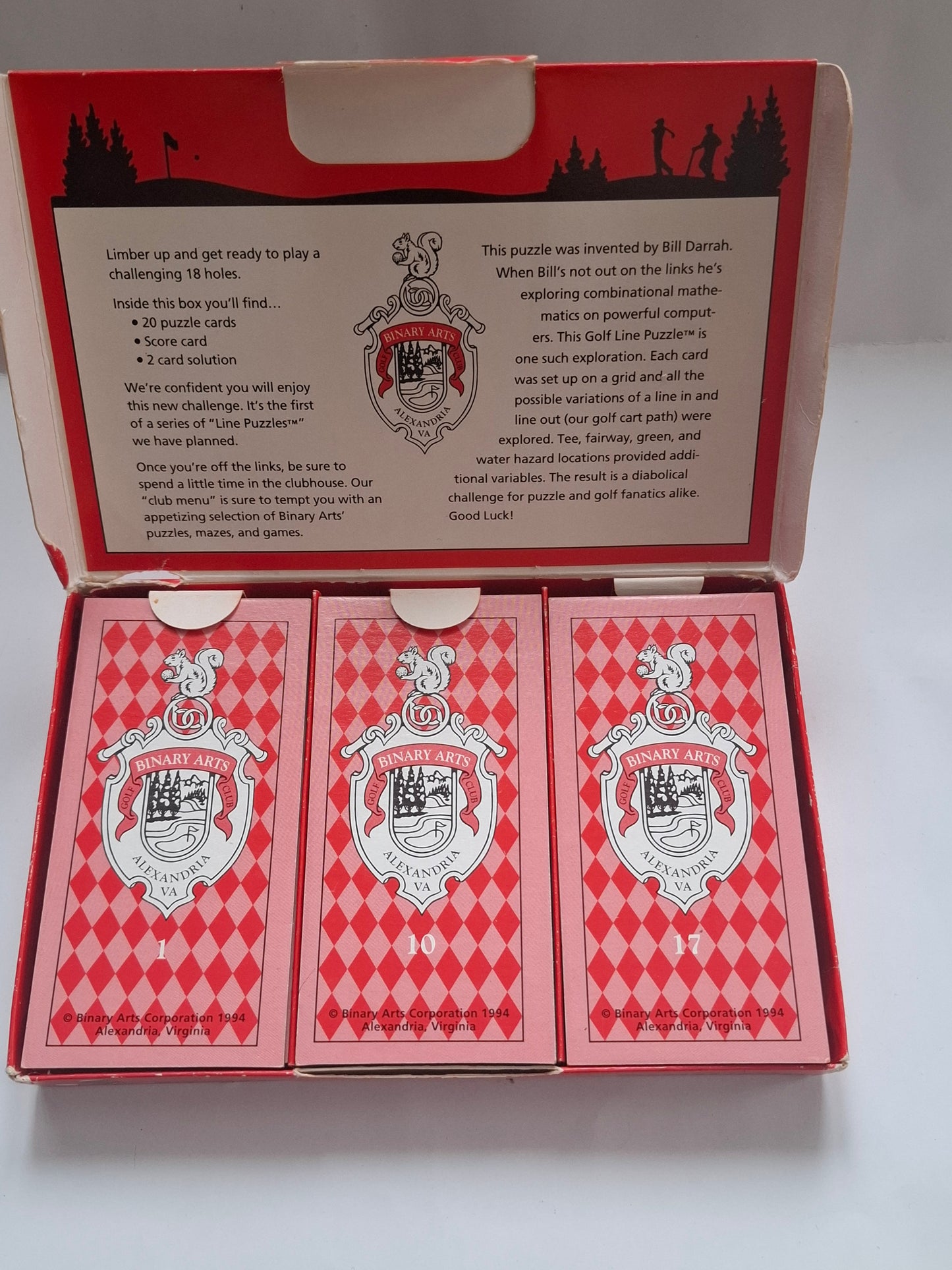 Rare Vintage 1994 Golf Line Puzzle Course 1 by Binary Arts Corporation COMPLETE