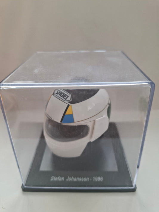 Formula 1 Helmet 1:5 Stefan Johansson 1986 – Ferrari Scale Model Collectible