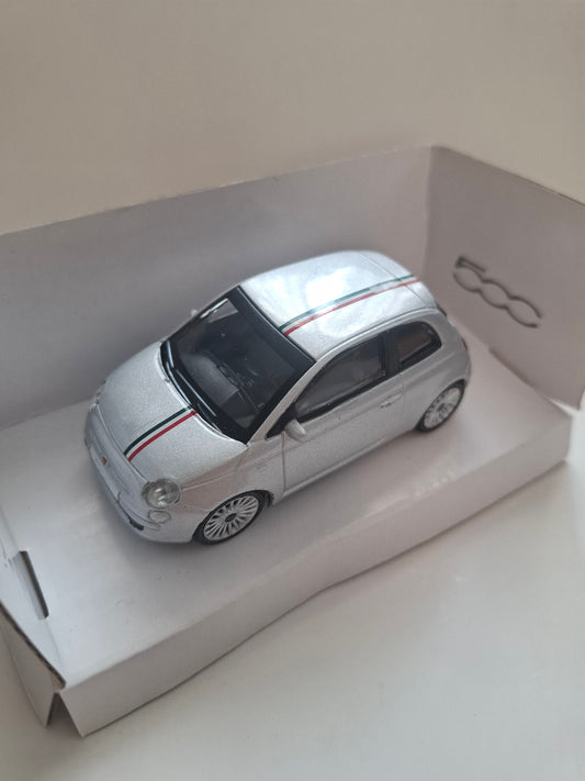 1:43 MONDO MOTORS FIAT 500 silver metalic MIB