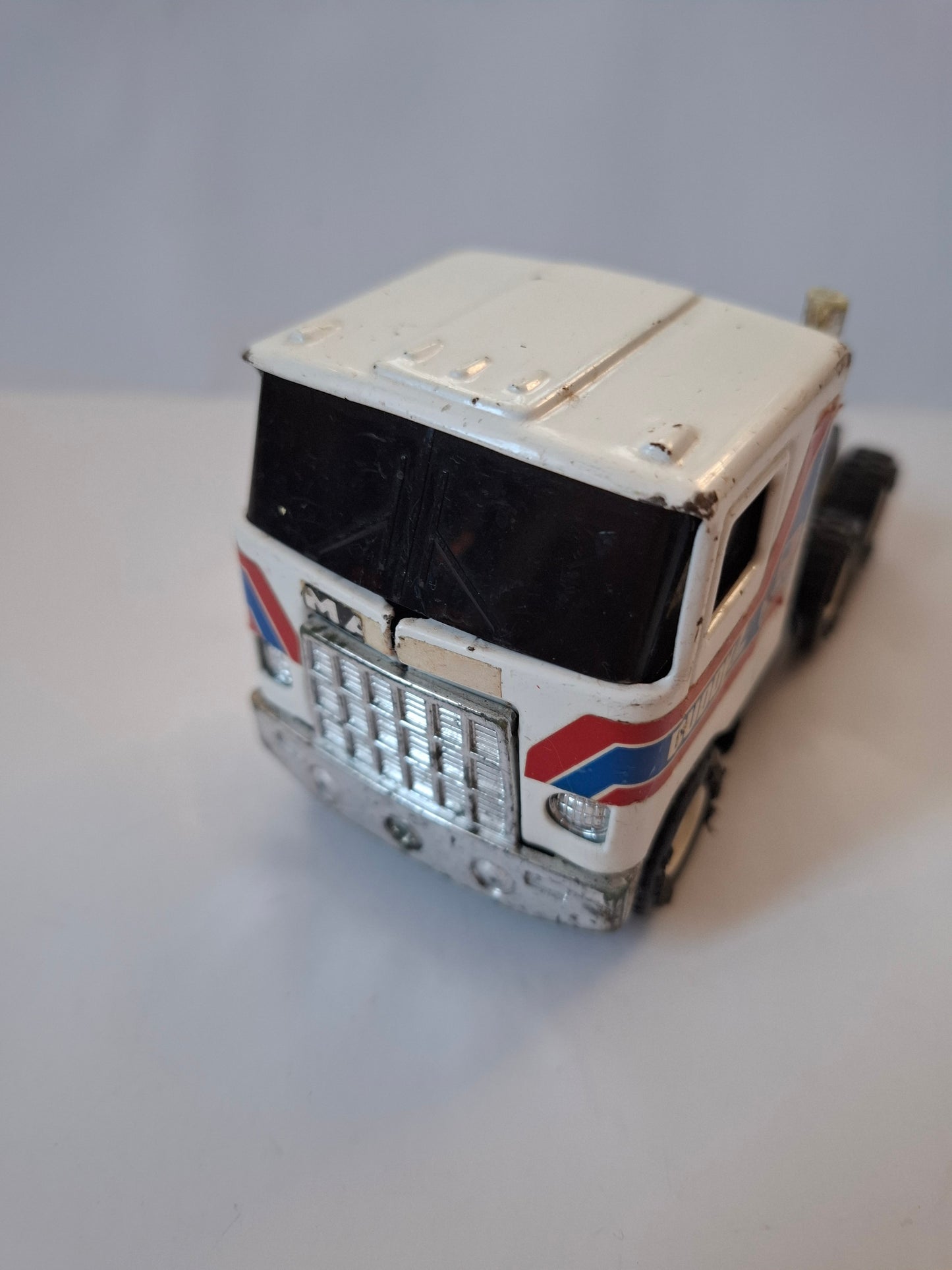 Vintage 1980 set NASA Jeep 4x4 + Mack truck Buddy L Pressed Steel toys - Made in Japan