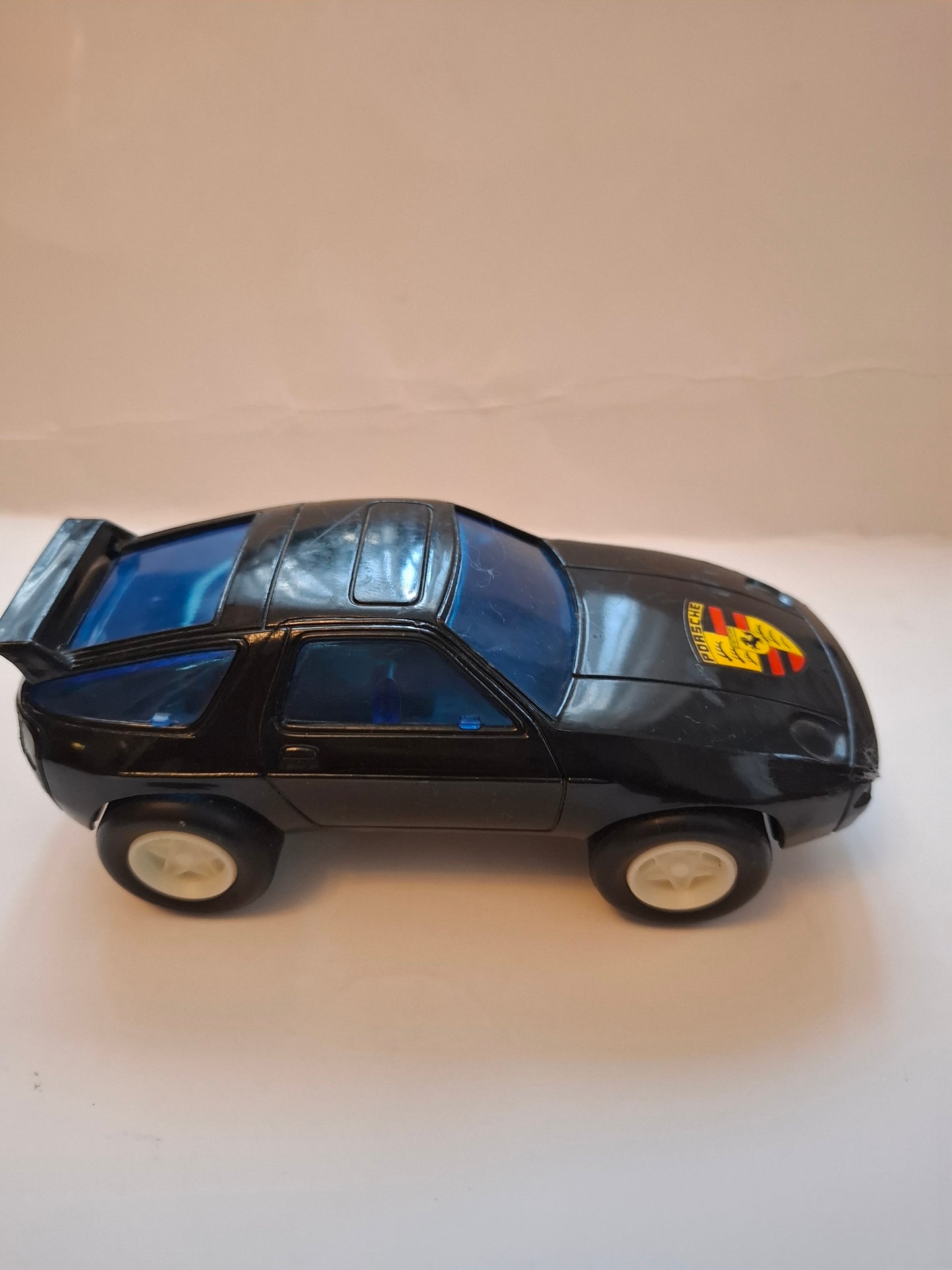Vintage Black Friction Porsche Racer Toy 1980s – No Box, Friction-Powered, Rare Find
