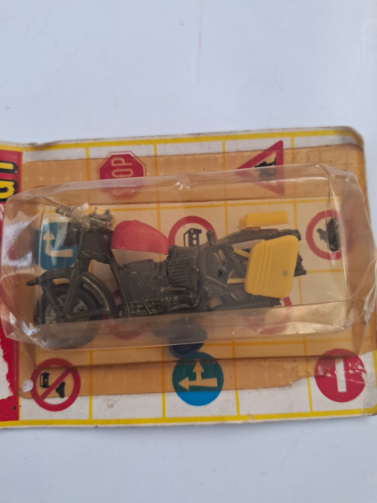 80's Vintage Greek Polfi Toys Die-Cast Motorcycle – Black Color – MIB (Mint in Box)