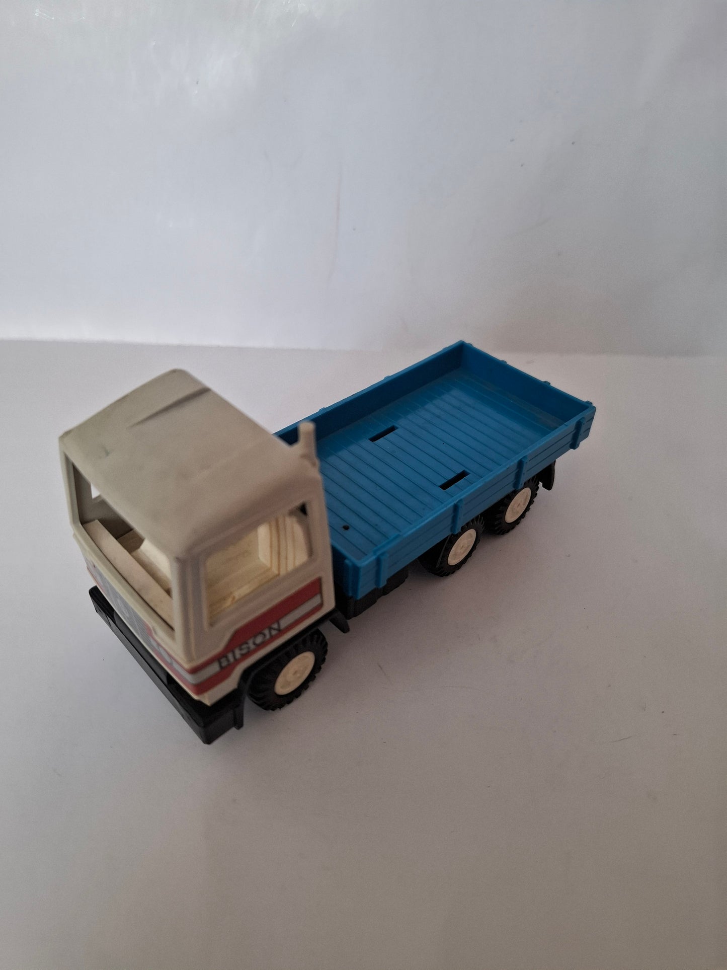 Vintage Bison Turbo Toy Plastic Friction Flatbed Truck – VEB (Made in GDR)