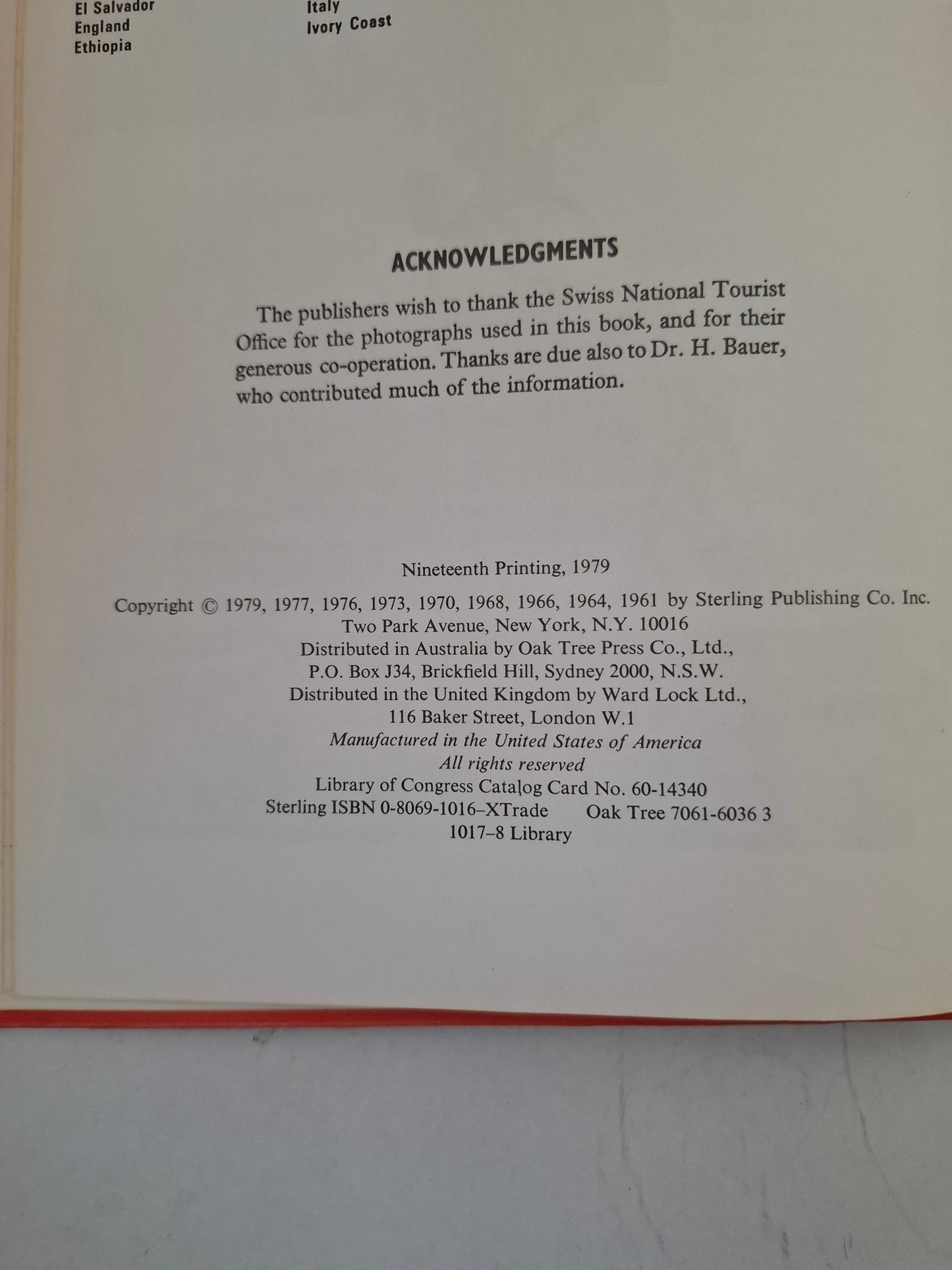 Switzerland in Pictures – Visual Geography Series (1979, Sterling) Vintage Hardcover