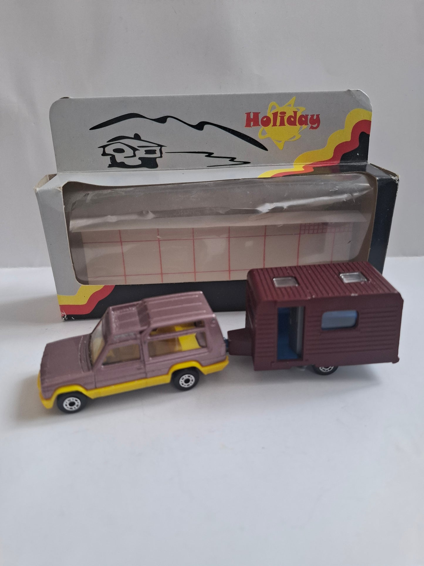 Vintage Matchbox Matra Rancho 1982 with Caravan -Made in Bulgaria
