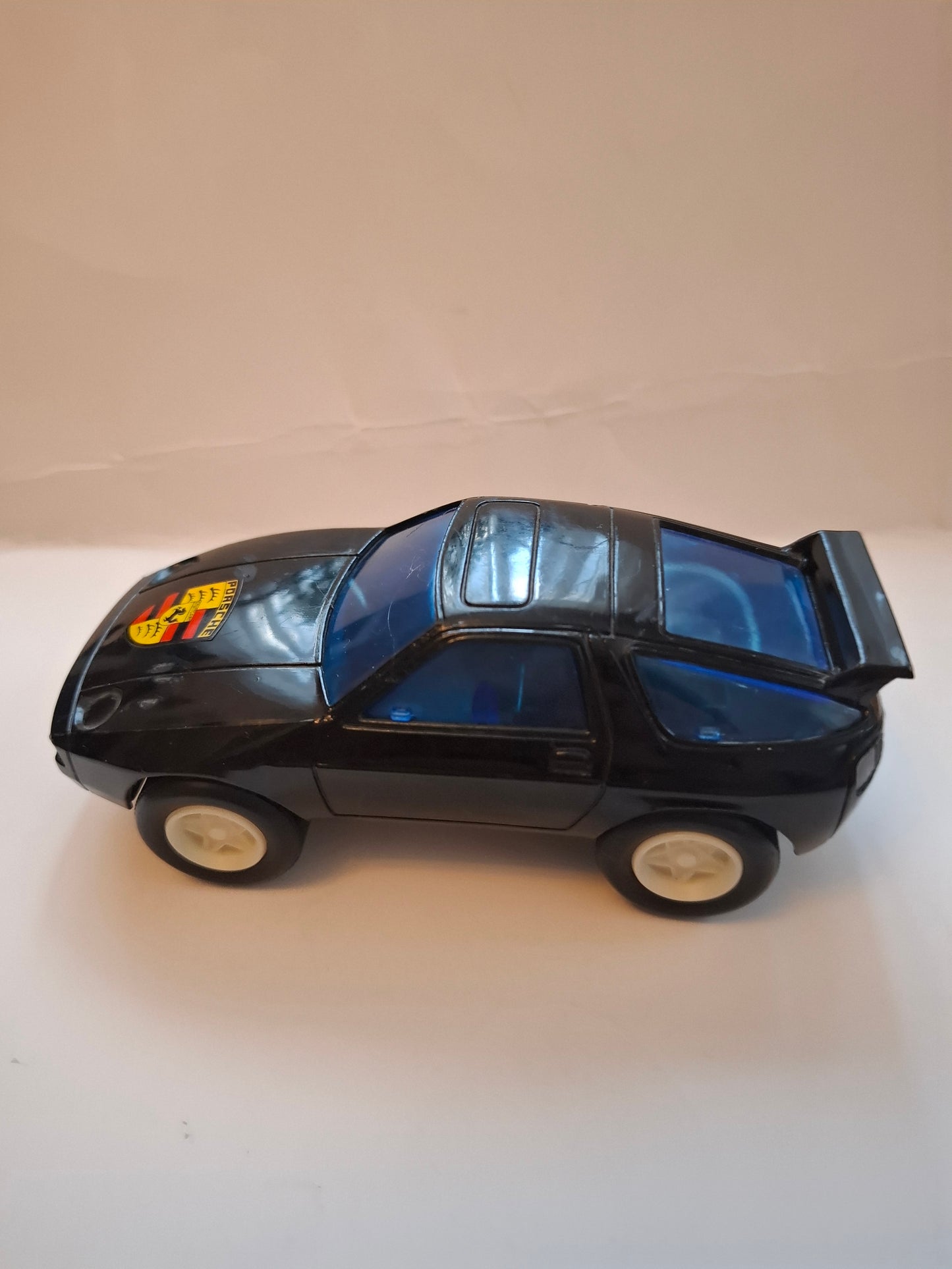 Vintage Black Friction Porsche Racer Toy 1980s – No Box, Friction-Powered, Rare Find