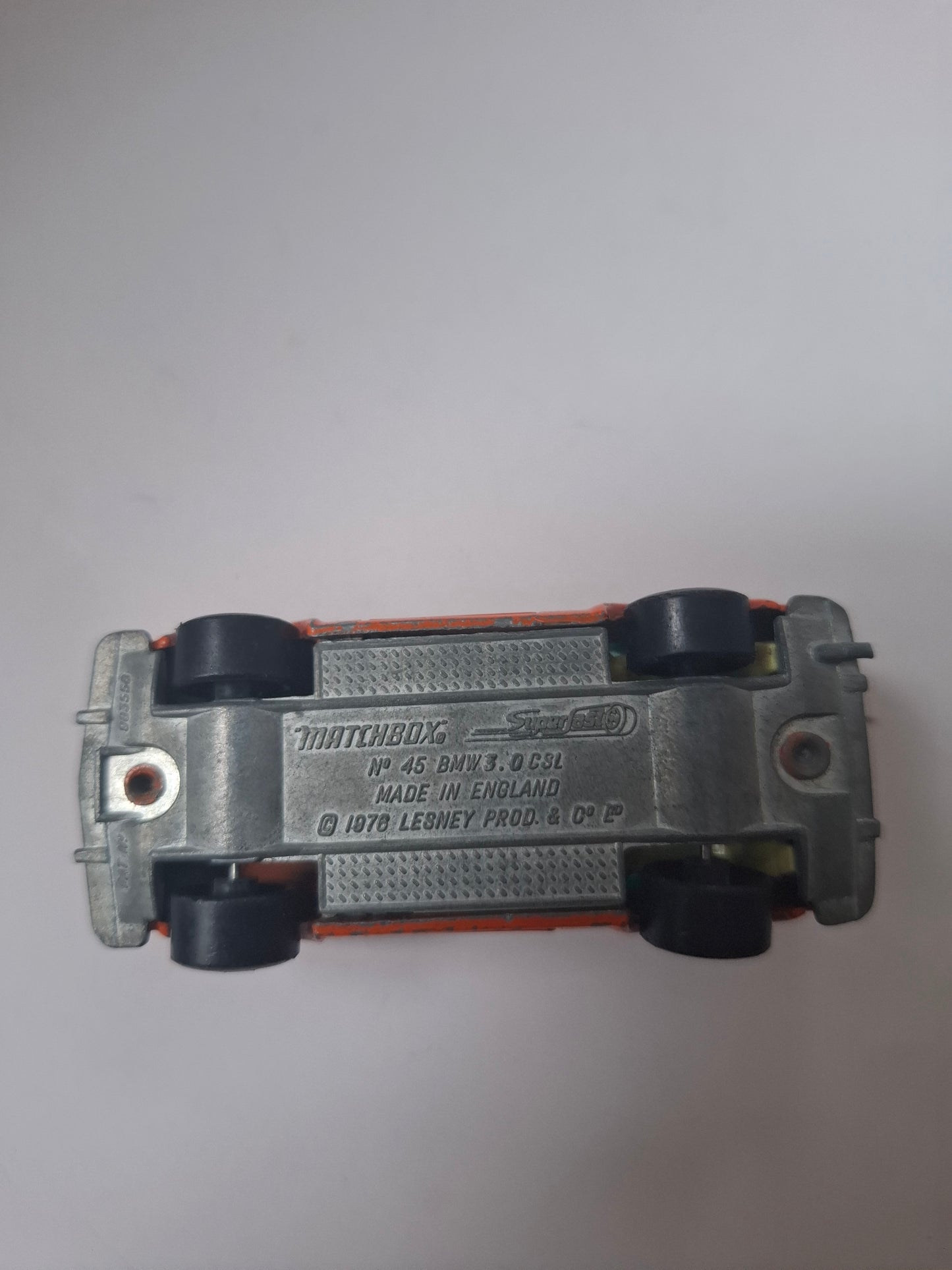 1976 Matchbox Lesney Superfast #45 Orange BMW 3.0 CSL  VTG England