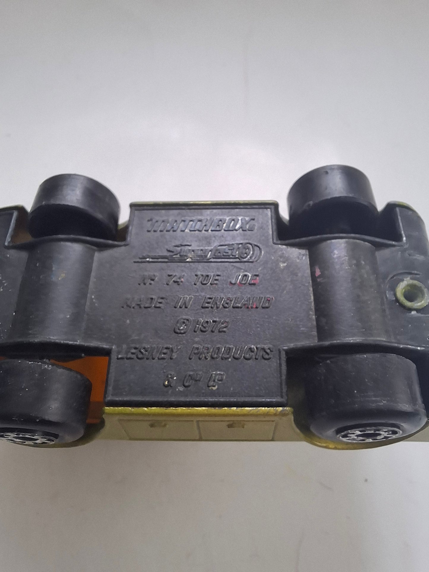 Vintage Matchbox 1976 Superfast #74 Toe Joe Wrecker Tow Truck 1:64 Diecast