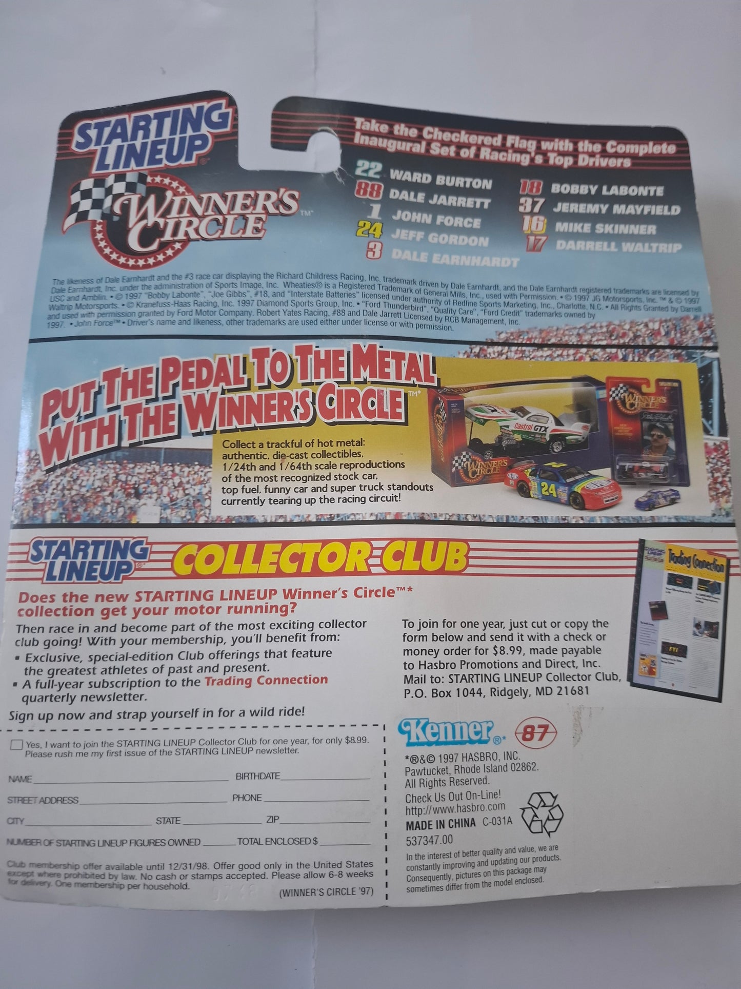 Bobby Labonte NASCAR Collectible Figure #18 – Kenner/Hasbro Winner’s Circle, Vintage Toy