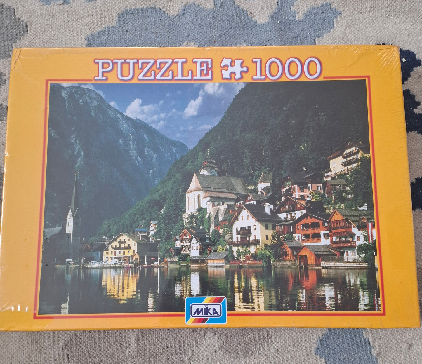 Vintage 1980s MIKA Jigsaw Puzzle – Hallstatt, Austria – 1000 Pieces – NOS