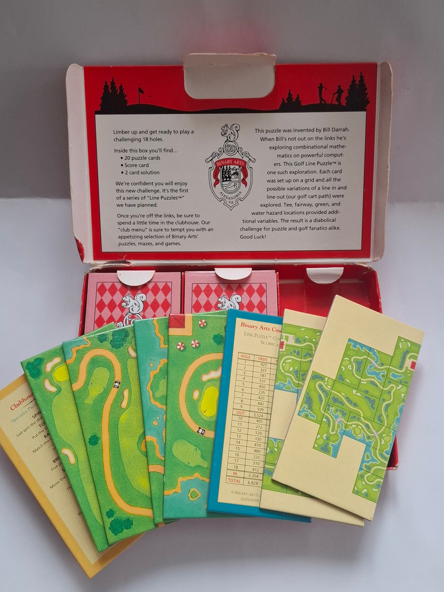 Rare Vintage 1994 Golf Line Puzzle Course 1 by Binary Arts Corporation COMPLETE