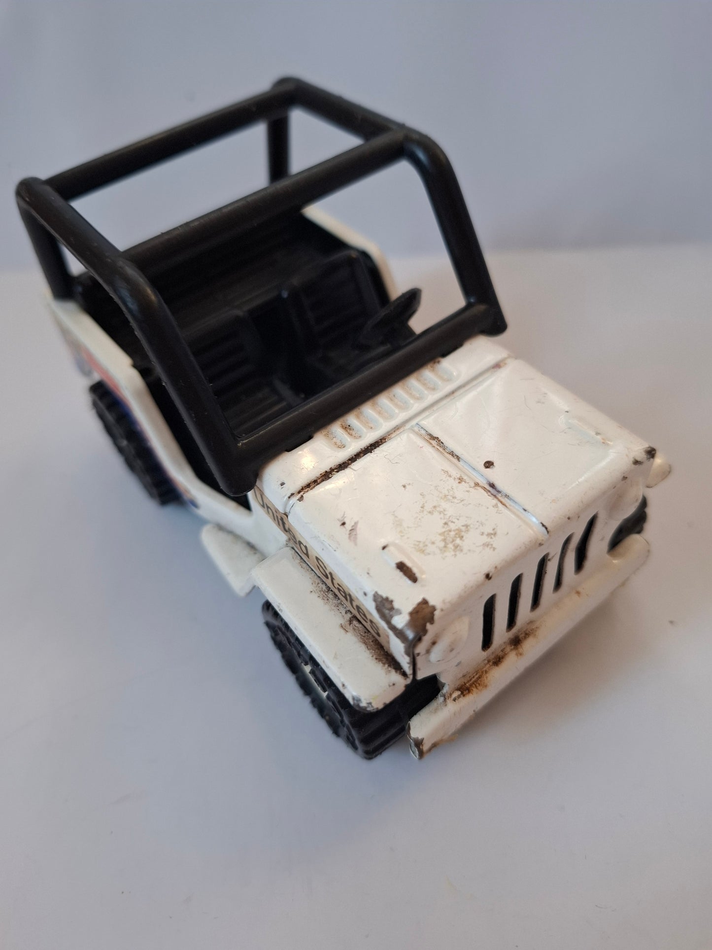 Vintage 1980 set NASA Jeep 4x4 + Mack truck Buddy L Pressed Steel toys - Made in Japan