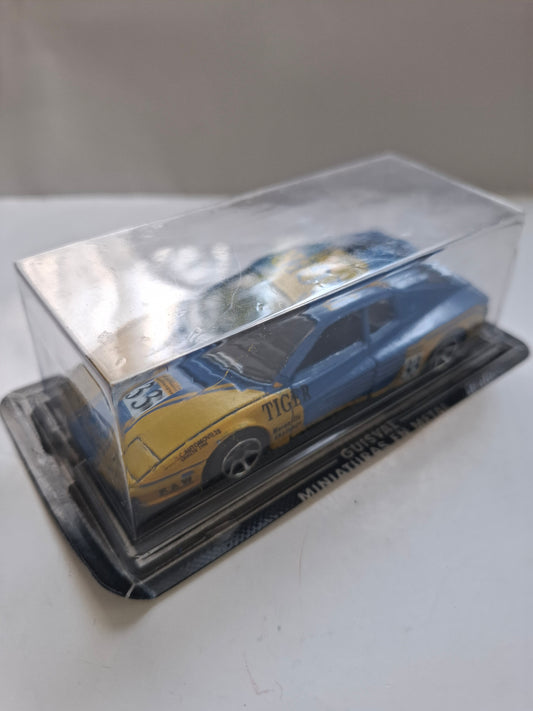 Vintage Guisval Ferrari Testarossa #33 – 1:43 Blue & Yellow “TIGER” Livery (Damaged Corner)