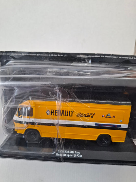 Saviem SB2 Long Renault Sport 1978 – 1:43 Die-Cast Model by Altaya/IXO – Sealed in Blister