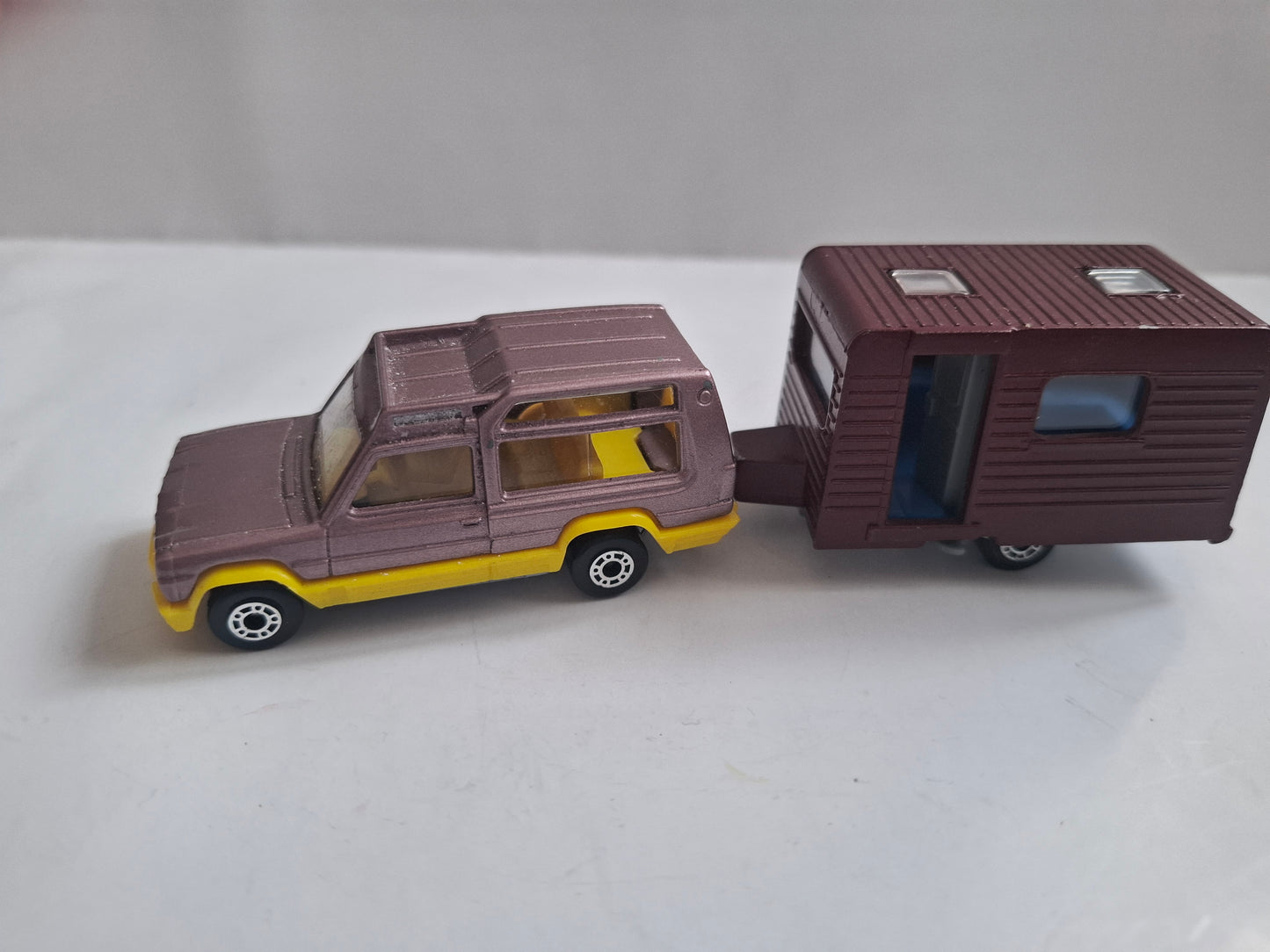 Vintage Matchbox Matra Rancho 1982 with Caravan -Made in Bulgaria