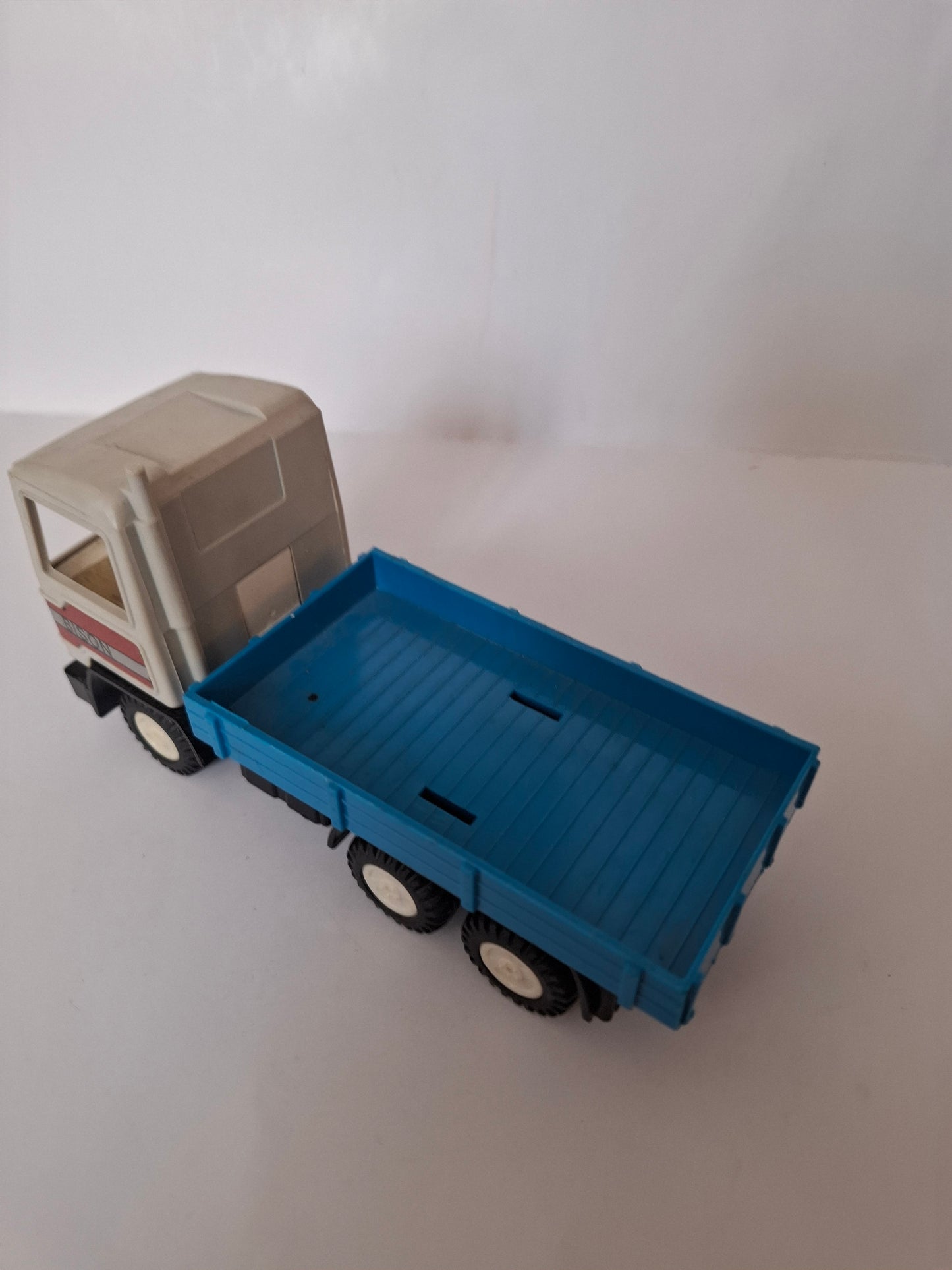 Vintage Bison Turbo Toy Plastic Friction Flatbed Truck – VEB (Made in GDR)