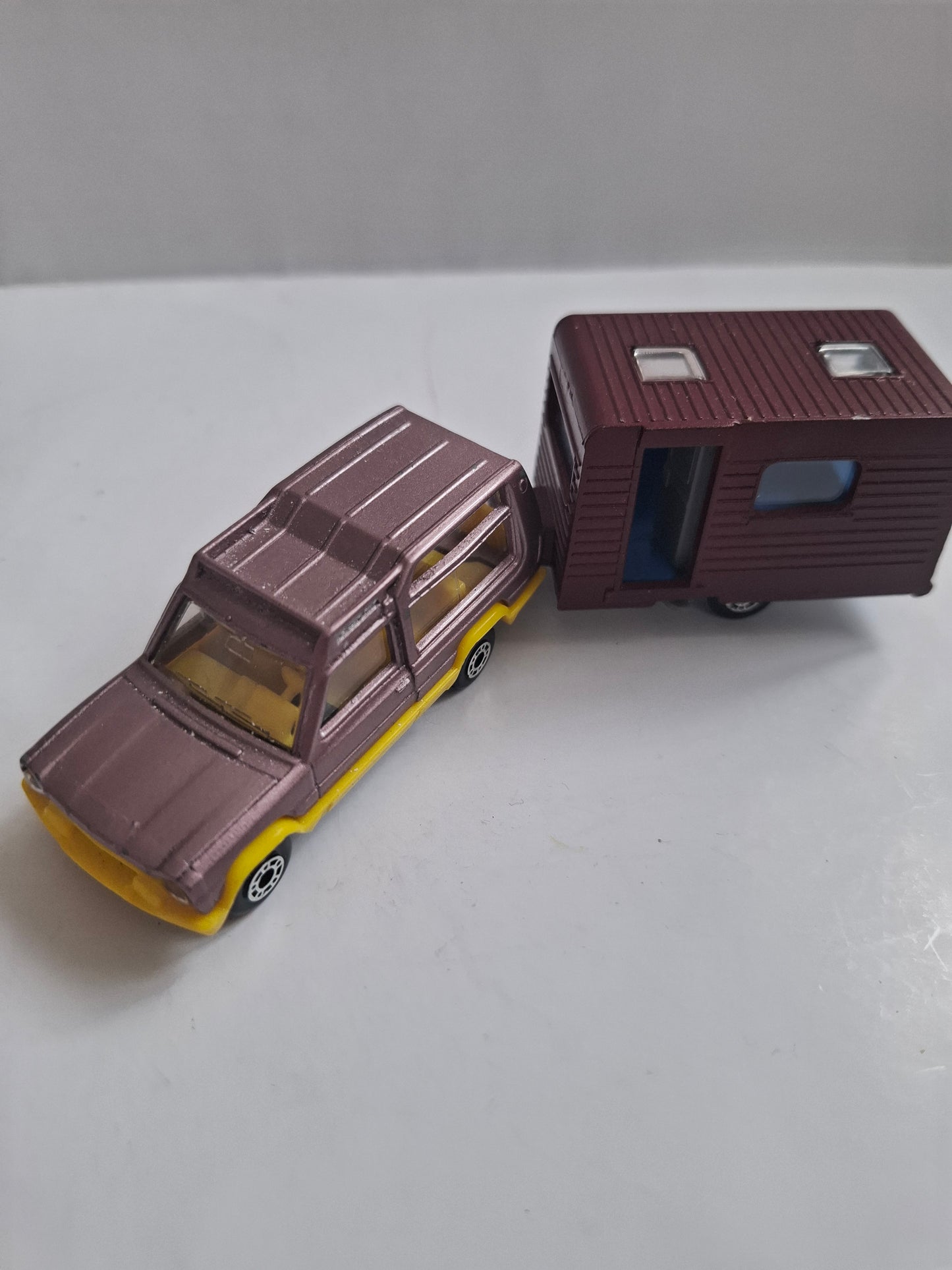 Vintage Matchbox Matra Rancho 1982 with Caravan -Made in Bulgaria