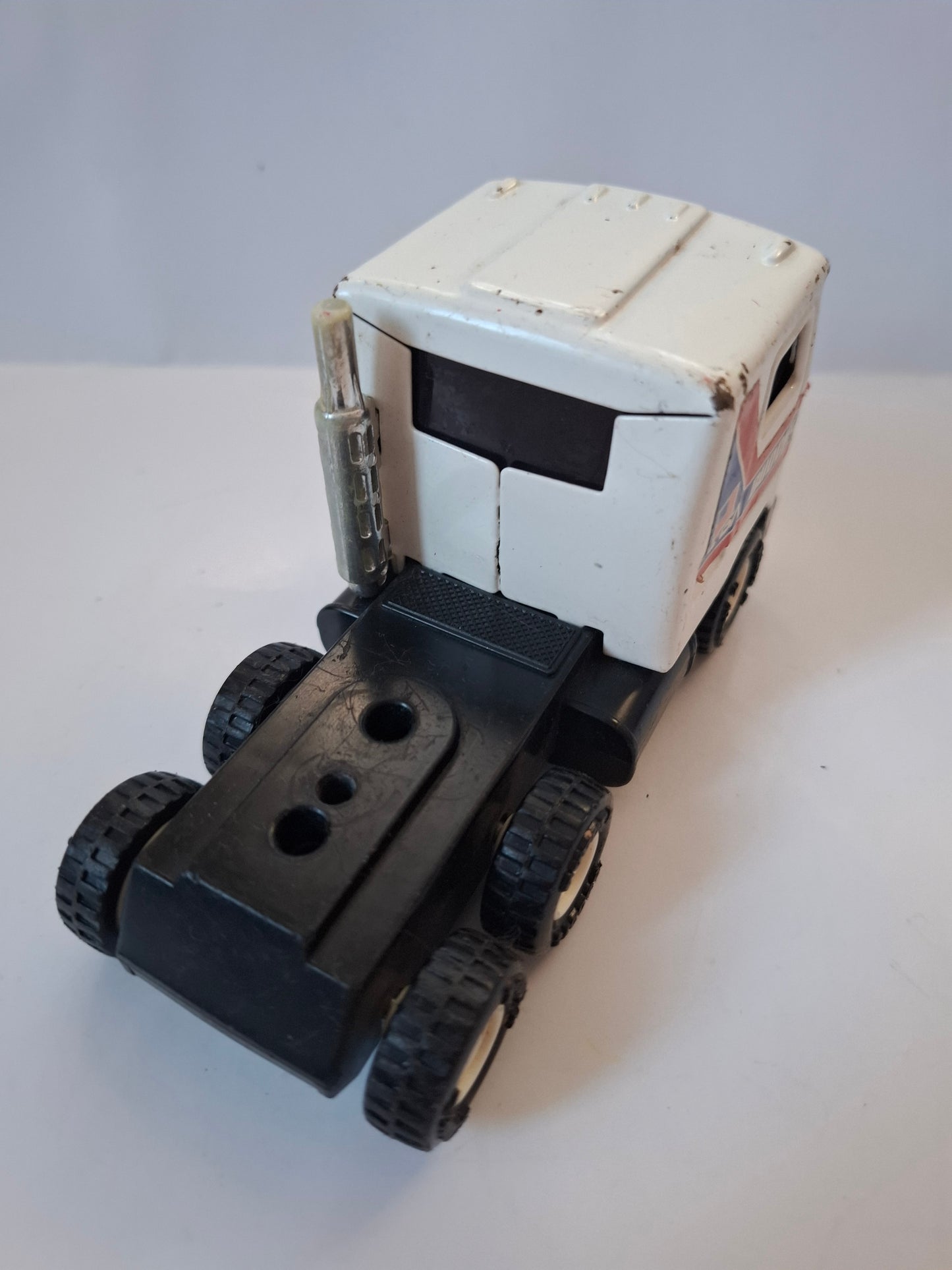 Vintage 1980 set NASA Jeep 4x4 + Mack truck Buddy L Pressed Steel toys - Made in Japan