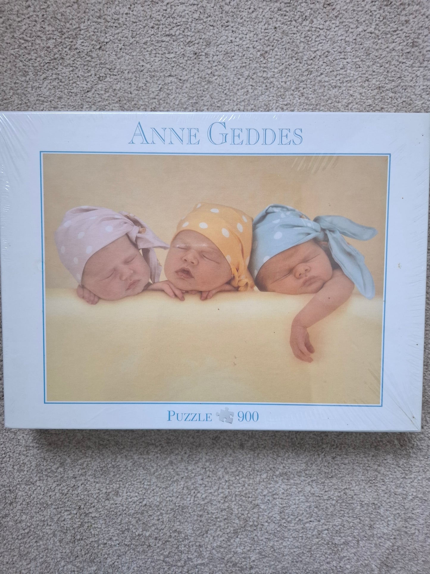 Vintage Anne Geddes Jigsaw Puzzle – 900 Pieces – Cute Baby Photo – Sealed, MIN