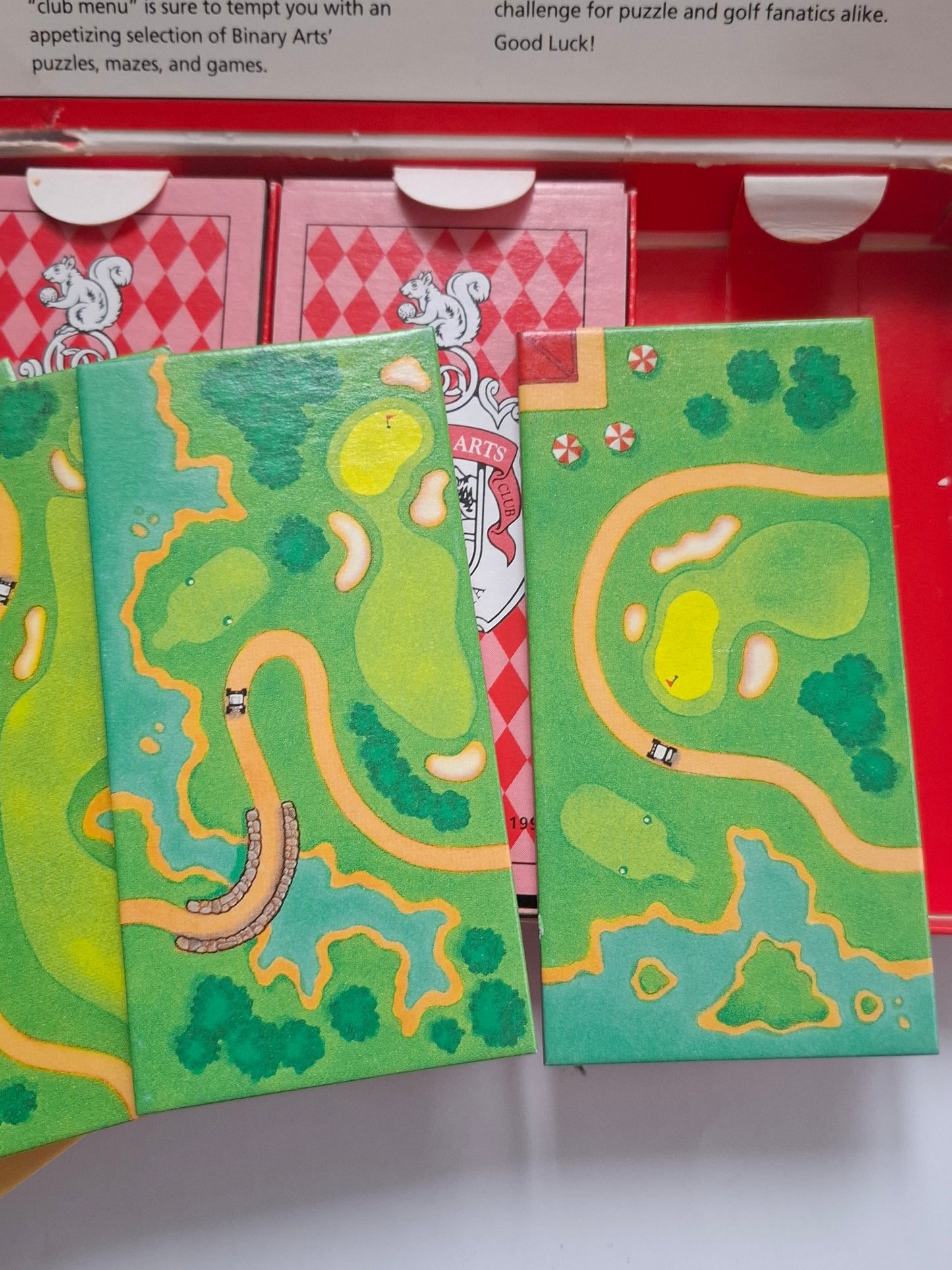Rare Vintage 1994 Golf Line Puzzle Course 1 by Binary Arts Corporation COMPLETE