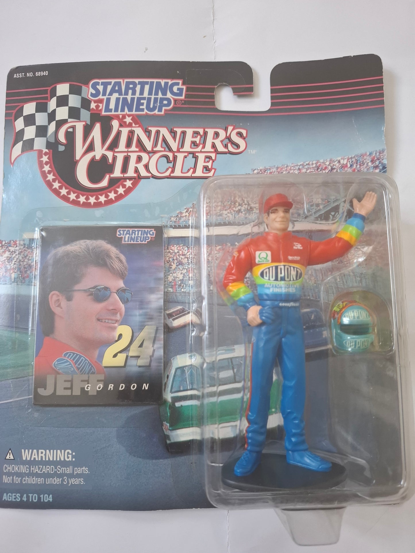 Vintage 1997 Jeff Gordon NASCAR Action Figure – Kenner Winner’s Circle, New in Package