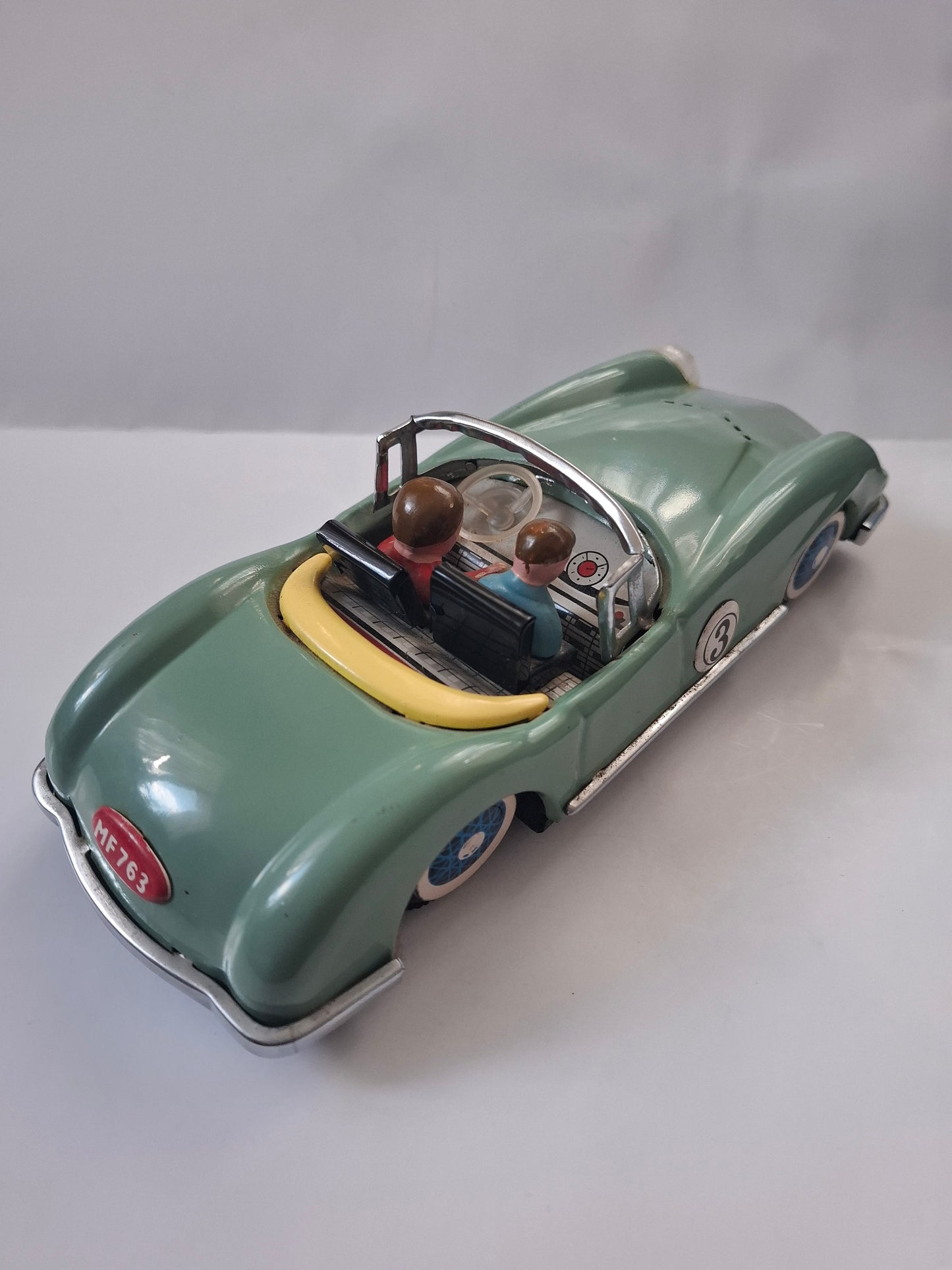 Vintage Racing Car Friction Tin Toy Voiture De Course MF 763 - 1:18 scale- Made In China