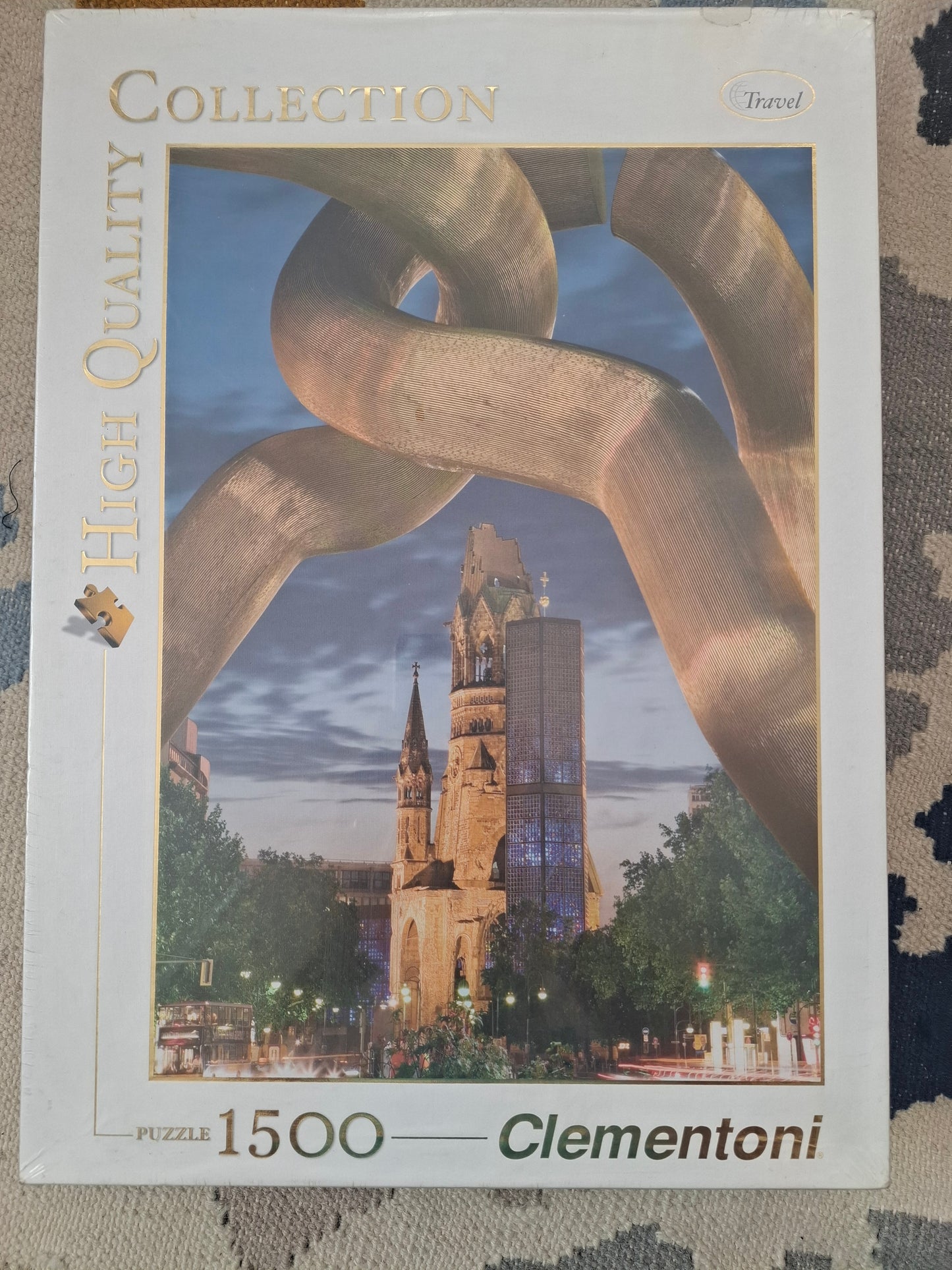 Clementoni Puzzle 1500 pcs – Berlin Kaiser Wilhelm Memorial Church & Berlin Chain Sculpture – High Quality Collection – New Sealed