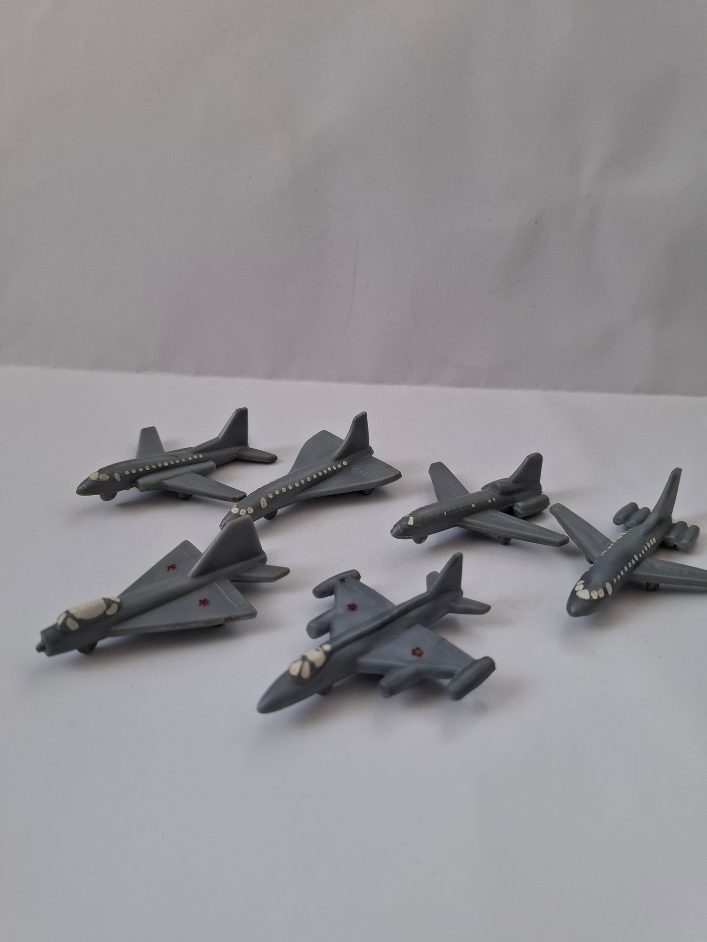 Set of 6 Vintage USSR Soviet Aircraft Models – Passenger & Military Airplanes Collection