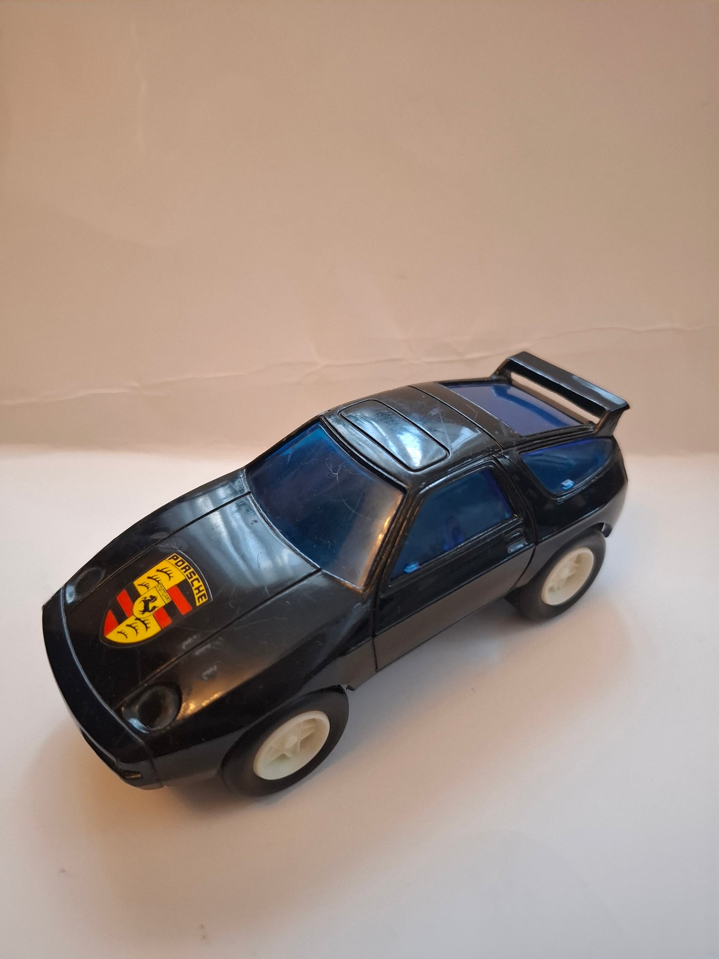 Vintage Black Friction Porsche Racer Toy 1980s – No Box, Friction-Powered, Rare Find