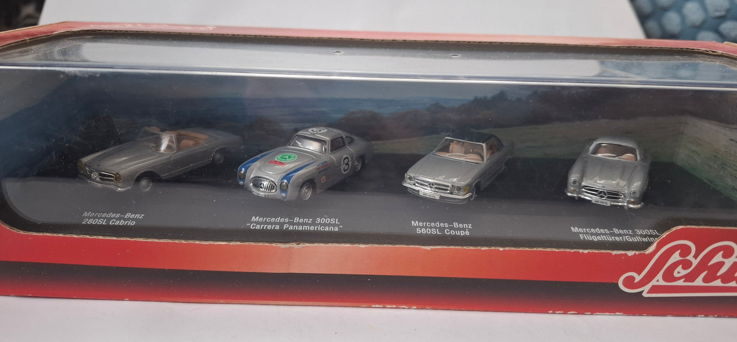 Schuco Collectors Model Cars 1:72 set of 4 small cars