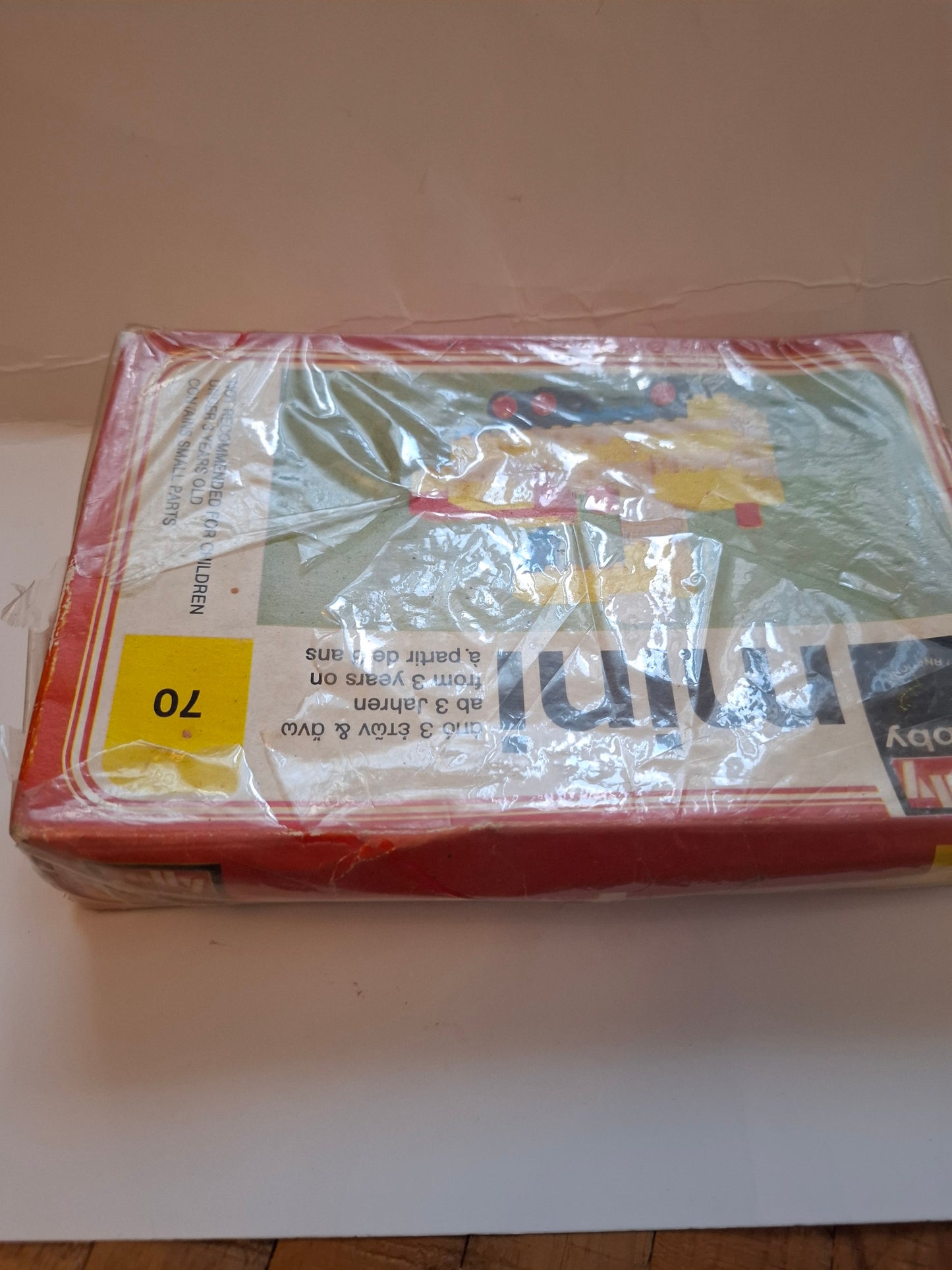 Vintage Polly Hobby Mini #70 Truck Kit – 1970s LEGO-Style, Original Box (Damaged/Torn Foil)