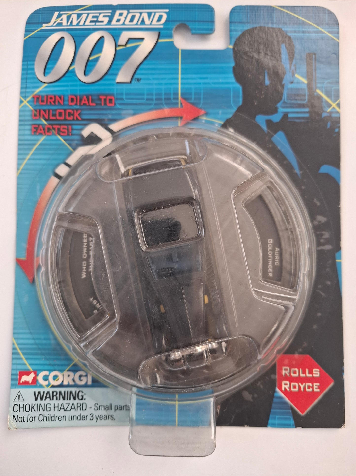 Corgi Diecast car - James Bond 007 Rolls Royce (Goldfinger) - Black/Yellow TY95609